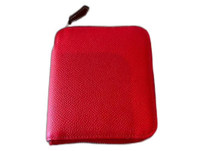Silk In Cartera de seda roja Hermès