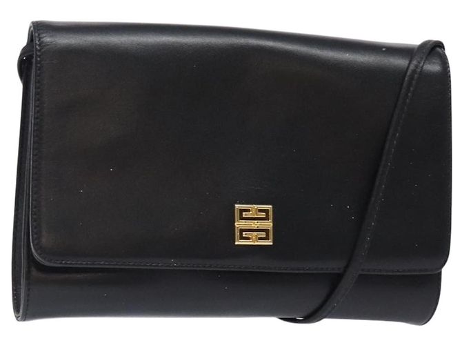 Borsa a Spalla GIVENCHY in Pelle Nera e Oro Auth bs28141 Nero D'oro 