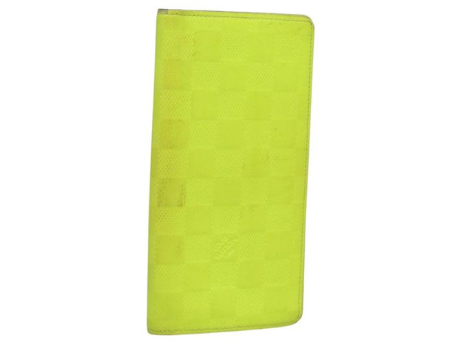LOUIS VUITTON Portefeuille Brazza Damier Infini Vert N62230 Auth BA4000