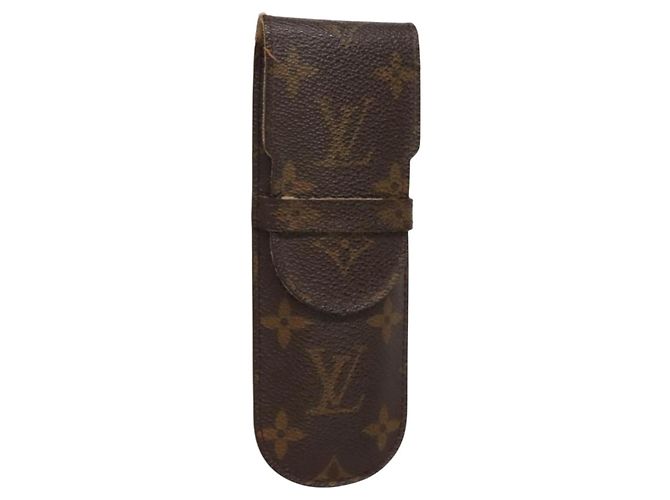 LOUIS VUITTON Monogram Etui Stilo Stiftetui M62990 LV Auth 132603 Monogramm