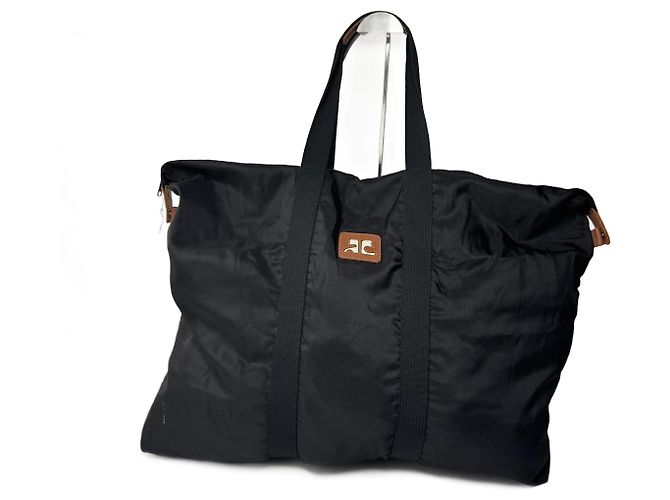 Vintage Courreges Reisetasche schwarz