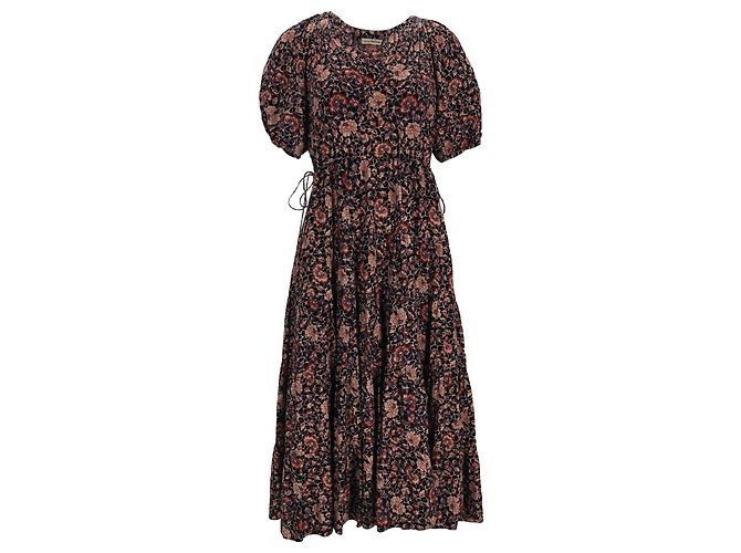 Abito midi con stampa floreale Ulla Johnson in cotone multicolore