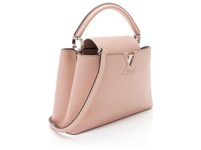 Bolsa Capucines PM em Taurillon Louis Vuitton Rosa