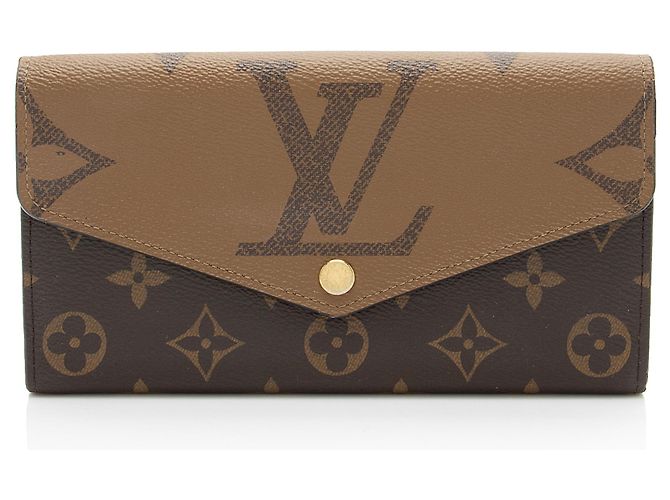 Louis Vuitton Reverse Monogram Sarah Geldbörse Braun