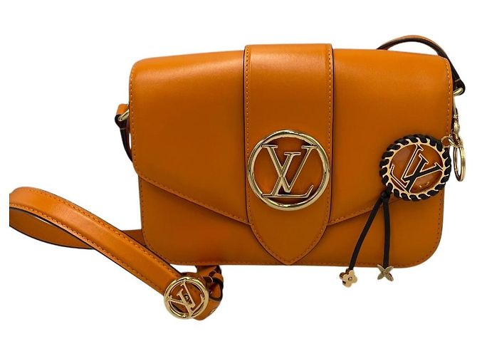 Louis Vuitton Pont 9 Leder Orange