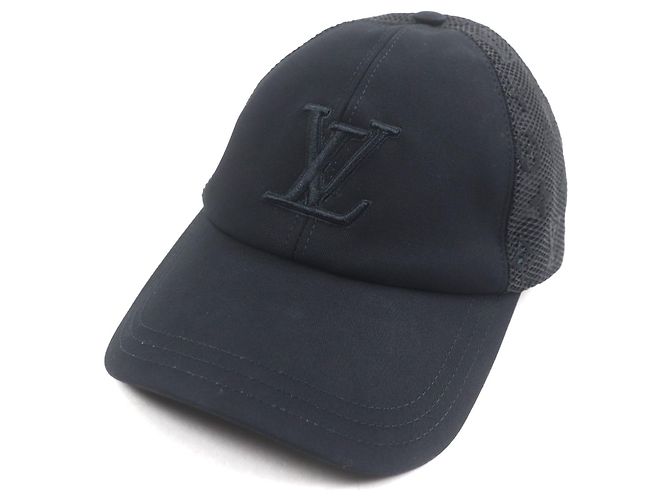 Gorra de algodón Louis Vuitton Negro