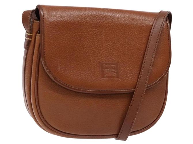 Autre Marque Borsa a Spalla Burberrys in Pelle Marrone Oro Auth BA4256 D'oro
