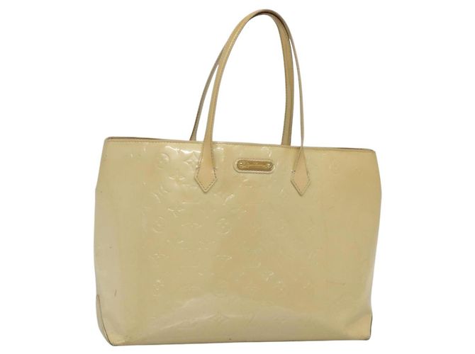 LOUIS VUITTON Handtasche Monogram Vernis Wilshire MM Broncorail M91441 Auth 134792