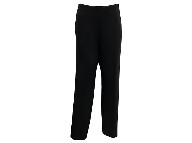 Hermès Hermes Black Wool Stretch Trousers