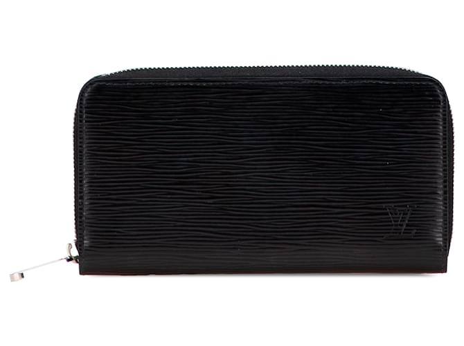 Louis Vuitton Black Epi Zippy Long Wallet Leather  ref.2396962