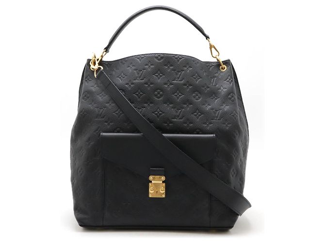 Borsa Tote Metis in Monogramma Empreinte di Louis Vuitton Blu