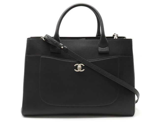 Chanel Neo Executive Große Tote Tasche Schwarz