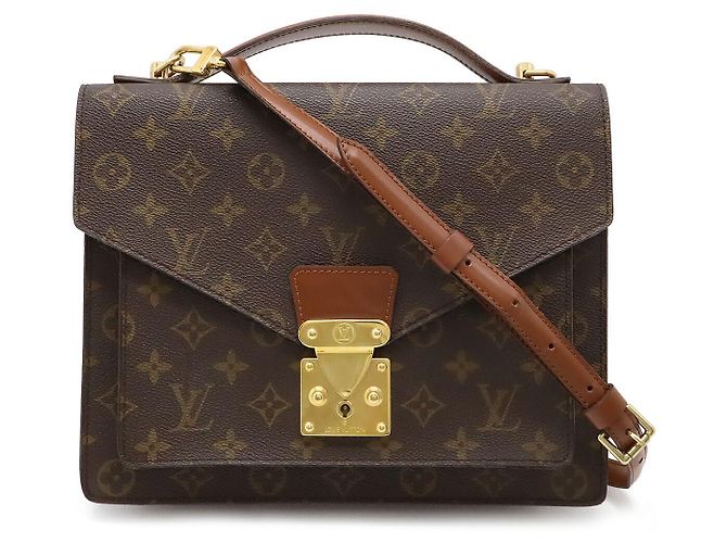 Sac à main Monceau 28 Monogram Louis Vuitton Marron