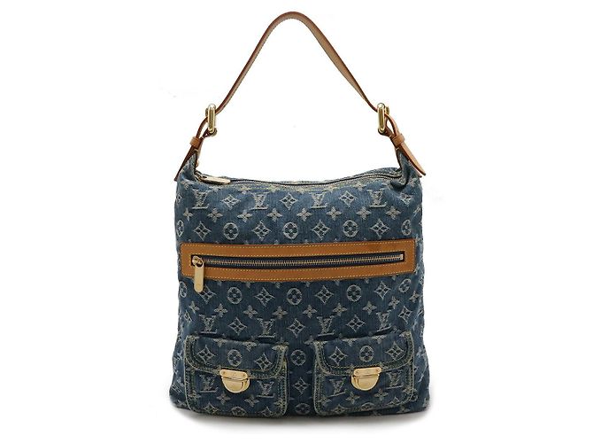 Bolsa GM em denim Monogram Louis Vuitton Azul