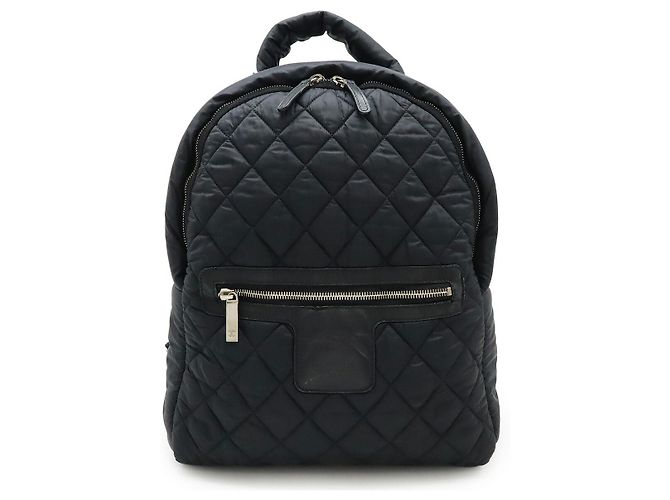 Zaino Cocoon in nylon e pelle nera di Chanel Nero