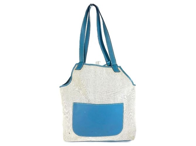 Sac à main épaule Jardinier PM d'Hermès Bleu