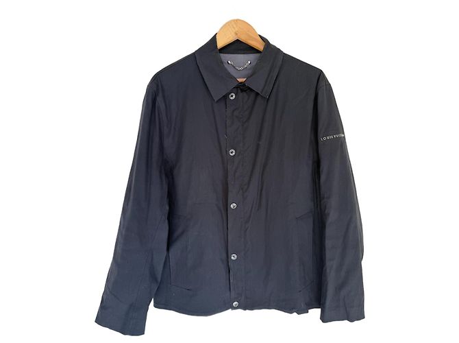 Louis Vuitton Windjacke Schwarz aus Segeltuch
