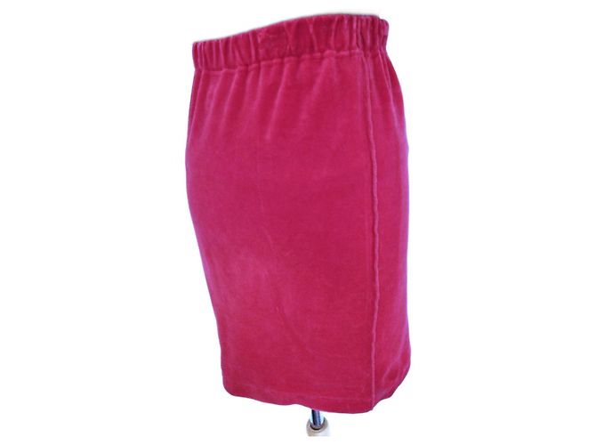Sonia Rykiel Preppy Samtrock T XS/S/M Fuschia