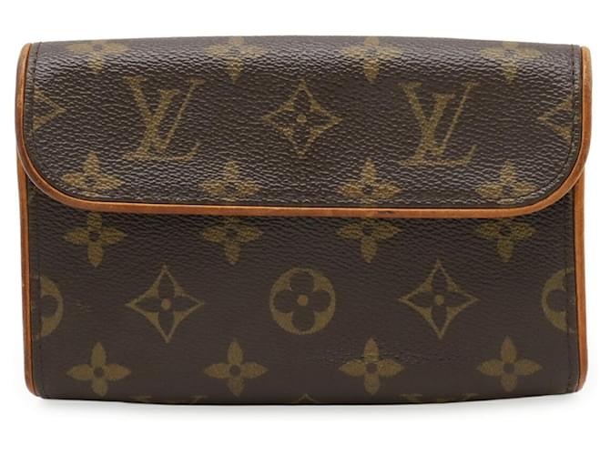 Louis Vuitton Monogram Florentine Pochette Brown Patent leather  ref.2399029