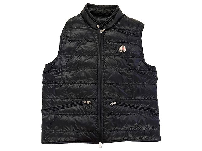 Moncler Navy Daunenweste – Größe M – Ausgezeichneter Zustand Marineblau