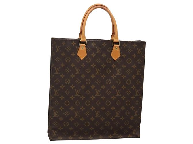 LOUIS VUITTON Borsa Sac Plat Monogram M51140 LV Auth 132837 Monogramma