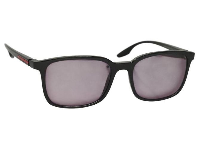 PRADA Sunglasses Plastic Black Auth bs28173