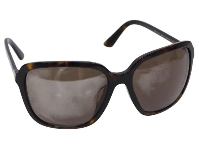 PRADA Sunglasses Plastic Brown Auth BA4173