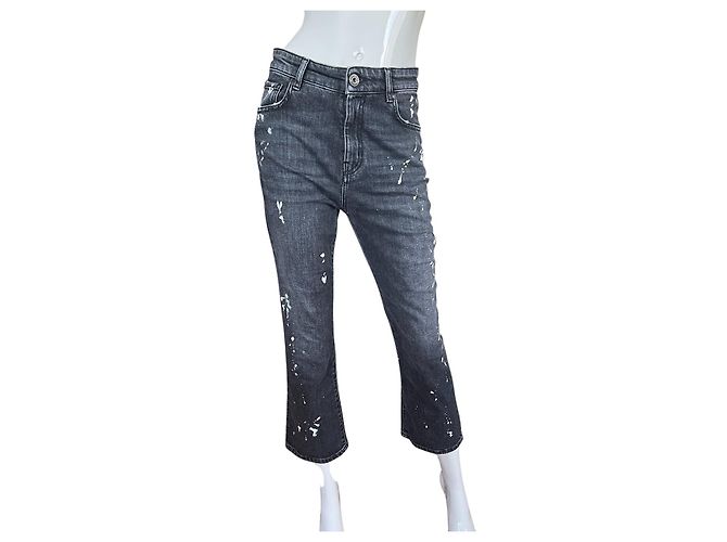 Vaqueros Cropped Flare Weekend Max Mara Grises 