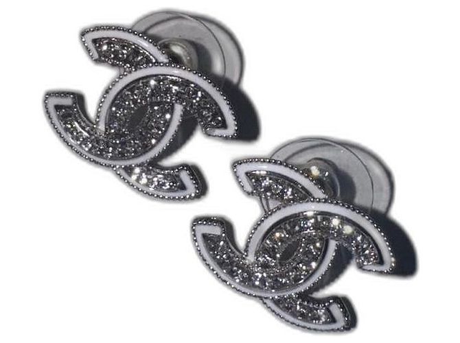 Chanel Ohrringe Silber
