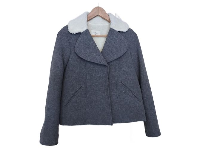 Ba&sh Short Wool Peacoat TXS/S Grey