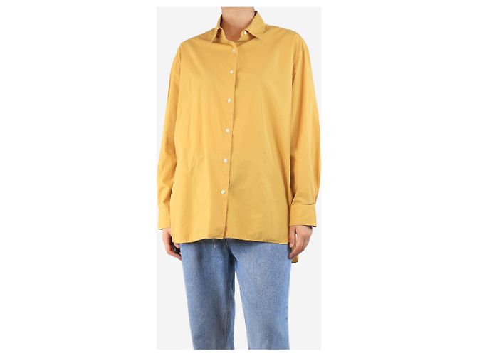 Nili Lotan Camicia di cotone gialla - taglia M Giallo