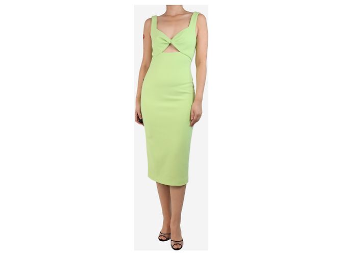Autre Marque Celery Perception Midi-Kleid - Größe UK 10 Grün