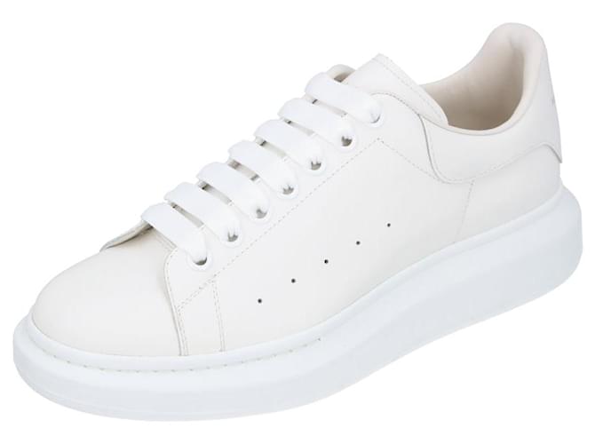 Alexander McQueen Oversized Sneaker 'White' Leather Pony-style calfskin  ref.2400000