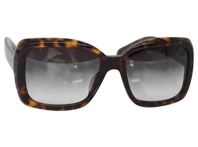 Occhiali da sole CHANEL Plastica Marrone CC Auth sw1211