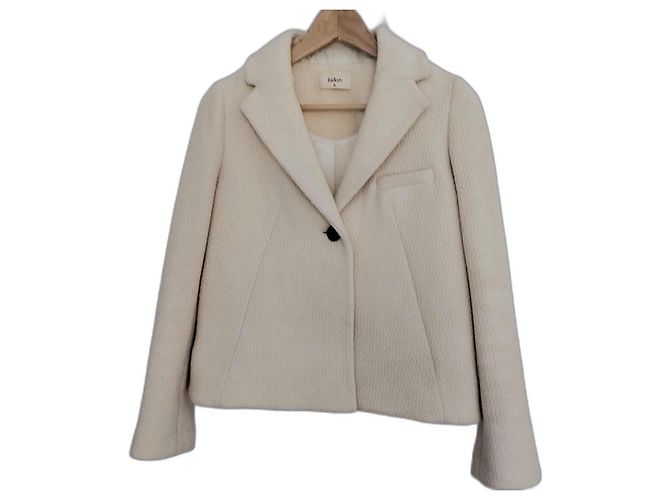 Ba&sh Short Wool Peacoat Size XS/S Eggshell