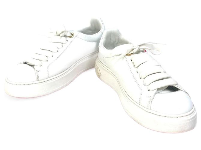 Baskets à lacets Time Out de Louis Vuitton Rose Blanc