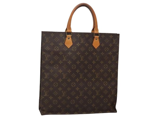 LOUIS VUITTON Bolsa Sac Plat Monogram M51140 LV Auth 135410 Monograma