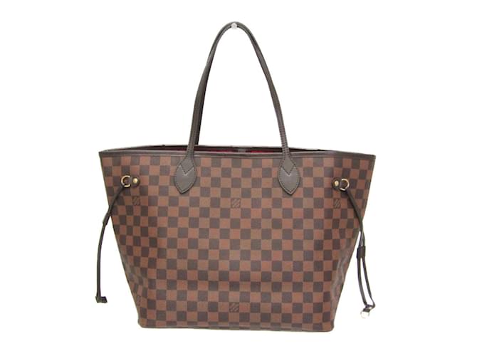 Louis Vuitton Damier Neverfull MM Tote Bag Brown Cloth  ref.2401511