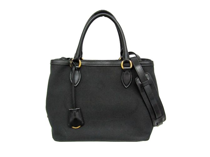 Sac à main Prada LOGO JACQUARD 1BA172 Noir