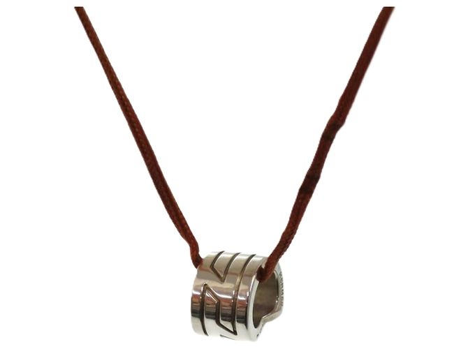 Collar Choker Hermès Move H Plata Naranja 