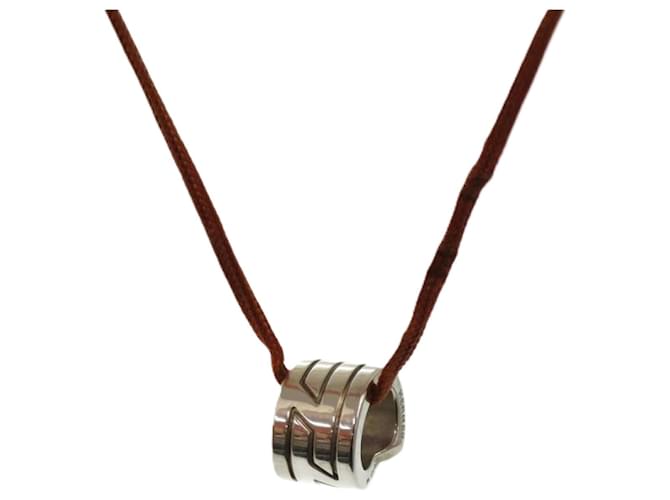 Hermès Move H Choker Halskette Silber Orange 