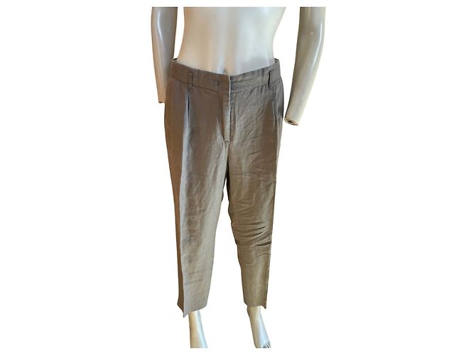 Grau Leinenhose, 7/8 Schnitt Größe 42 Gerard Darel ✨