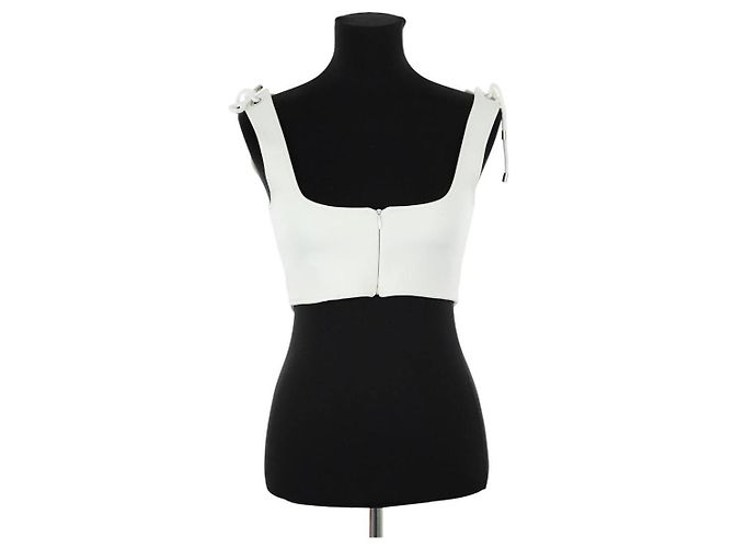 Autre Marque Top branco sem mangas
