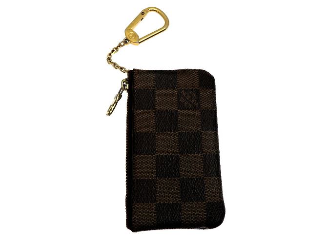 Étui à clés Pochette Cle Damier Louis Vuitton Marron Damier ebène