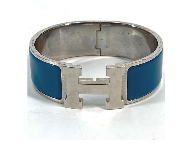 Pulsera Clic Charm de Hermès Plata Azul 