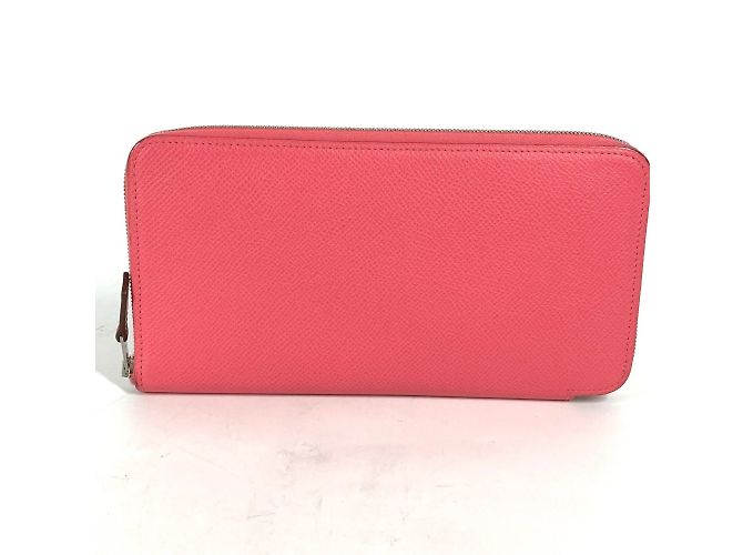 Hermès Hermes Azap Long Silk'in Round Zip Wallet Pink