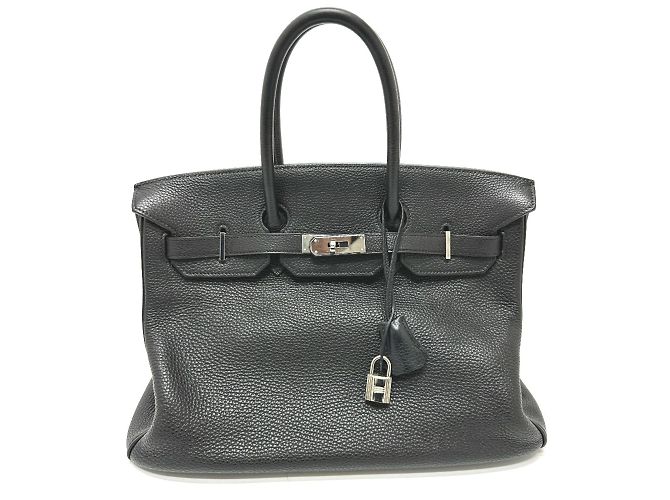 Borsa Tote Hermès Birkin 35 Nero