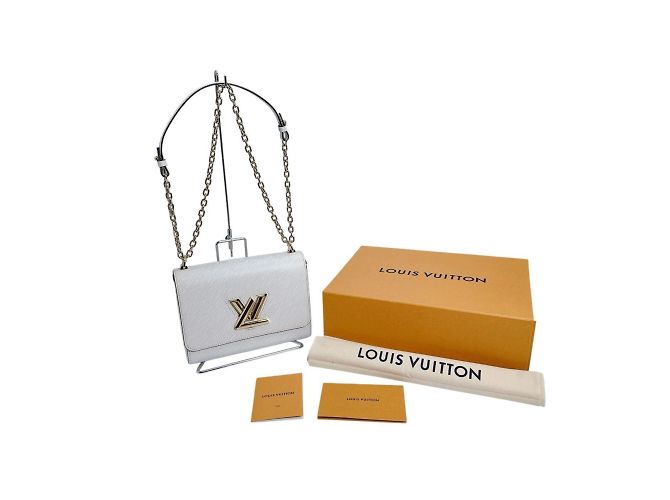 Bolsa de Ombro Louis Vuitton Twist MM Branco