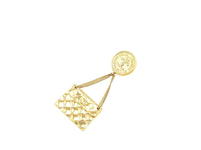 Spilla Vintage Placcata Oro Chanel D'oro