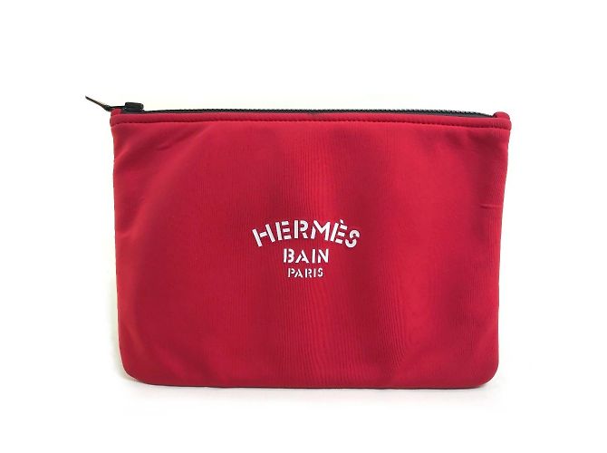 Hermès Neoban Trusse Flach MM Clutch Tasche/Beutel Rot